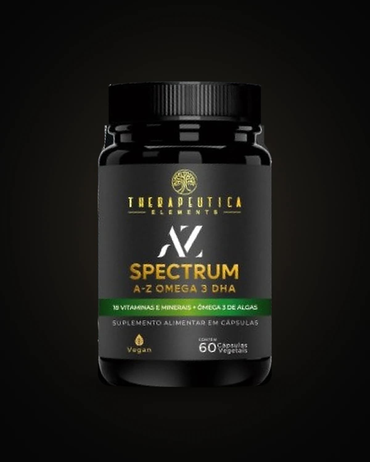AZ Spectrum Ômega 3 DHA + 18 Vitaminas e Minerais, embalagem Therapeutica Elements