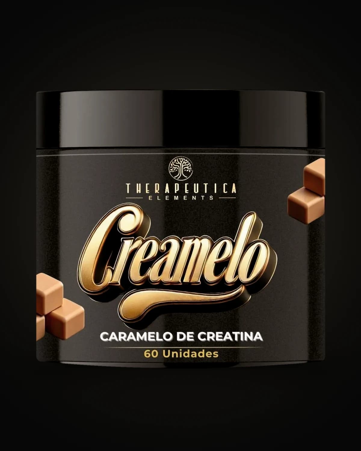 Creamelo Caramelo de Creatina 60 unidades, embalagem Therapeutica Elements